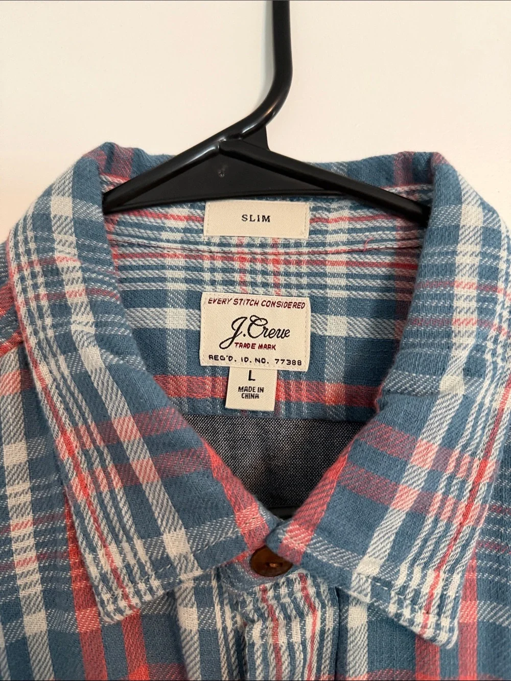 J. Crew lightweight plaid